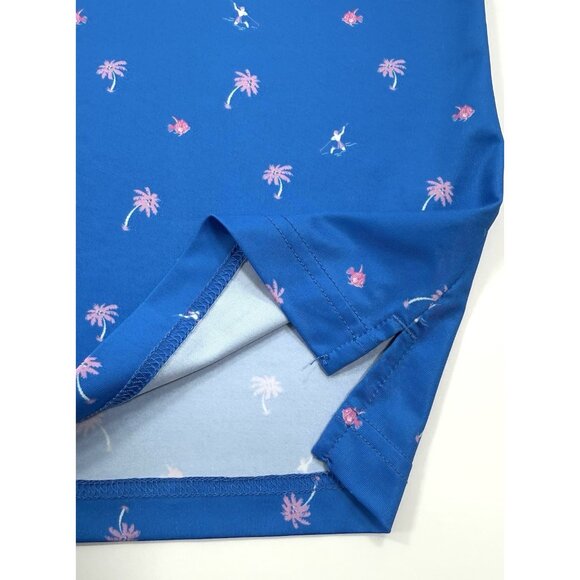 Straight Down Golf Mens Polo Shirt Sz Large Ritz Carlton Laguna Niguel Tropical - Picture 5 of 13